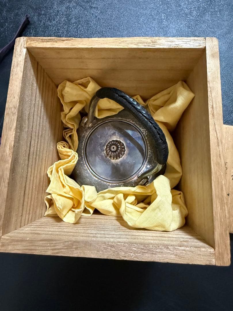 純銀製 湯沸 銀瓶 煎茶道具