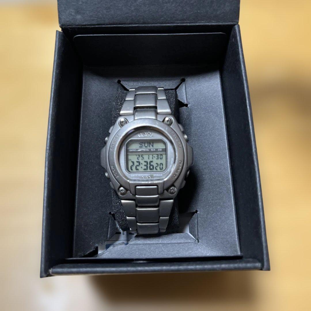 動作品　箱付き　CASIO G-SHOCK MRG-200T MR-G チタン