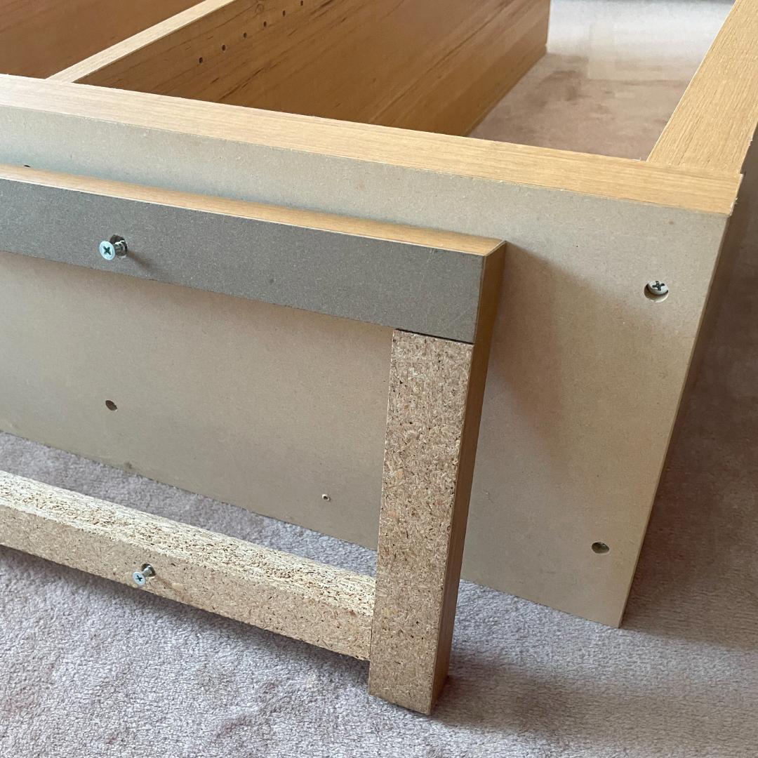 本棚 棚板高さ調整可 3列3段 2台 木目 ライトブラウン オープンシェルフ