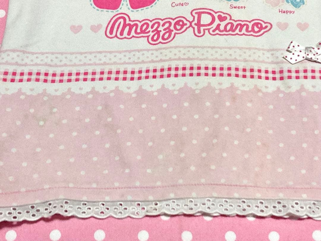メゾピアノ　tシャツ　130　ミミポポ