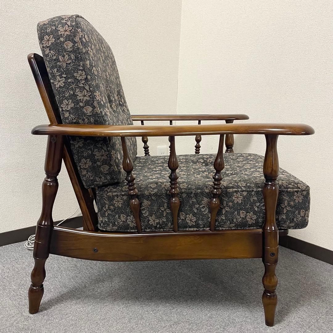 【美品】① カリモク WC6000 肘掛け椅子 1P一人掛けソファ