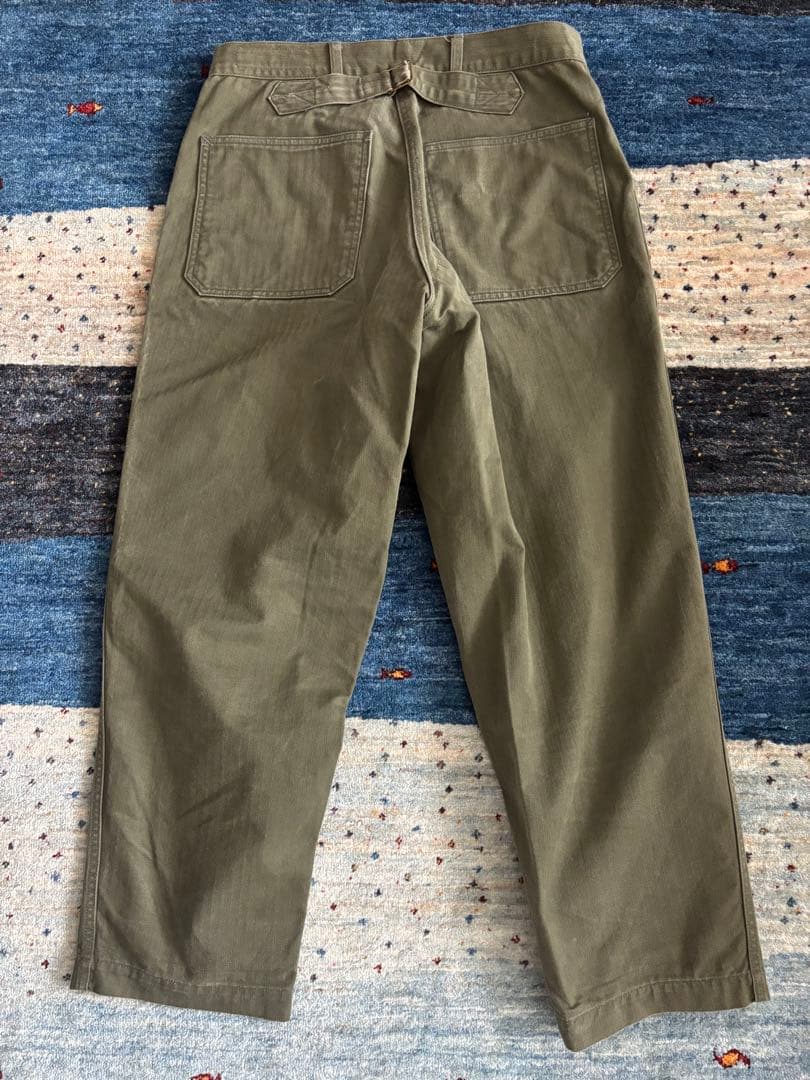 BONCOURA Work Pants ThreneVat Dye ヘリンボーン
