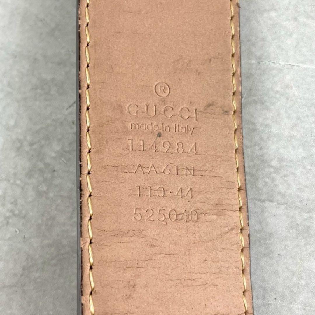 べん様　GUCCI グッチ　ベルト GG インターロッキング　総柄　レザー