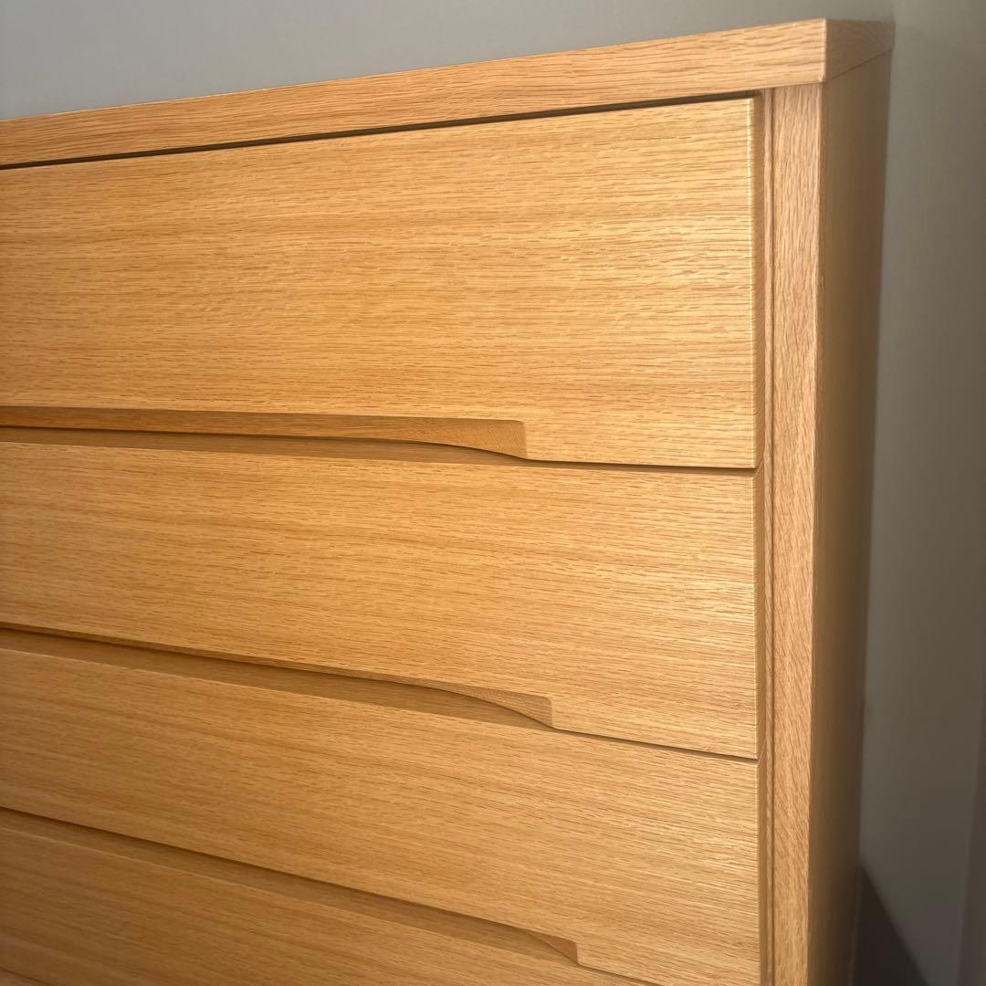 府中家具　大塚家具　チェスト　箪笥　タンス　表面前オーク素材　高級家具
