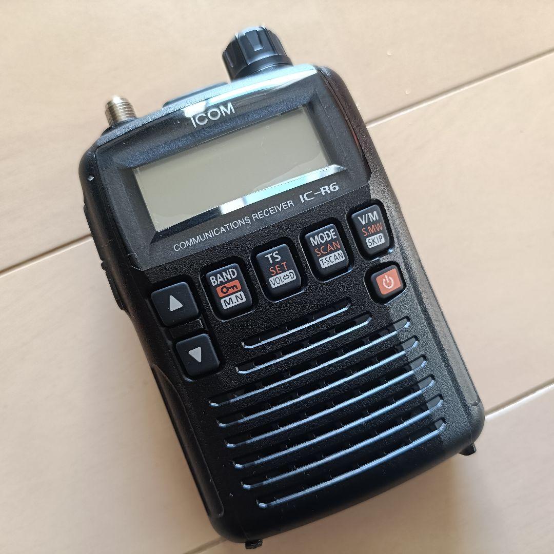 Icom IC-R6 ハンディ受信機　エアバンドスペシャル　miniアンテナ付