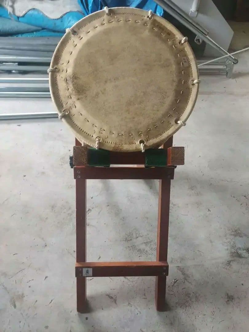 中型 和太鼓 手作りスタンド付き