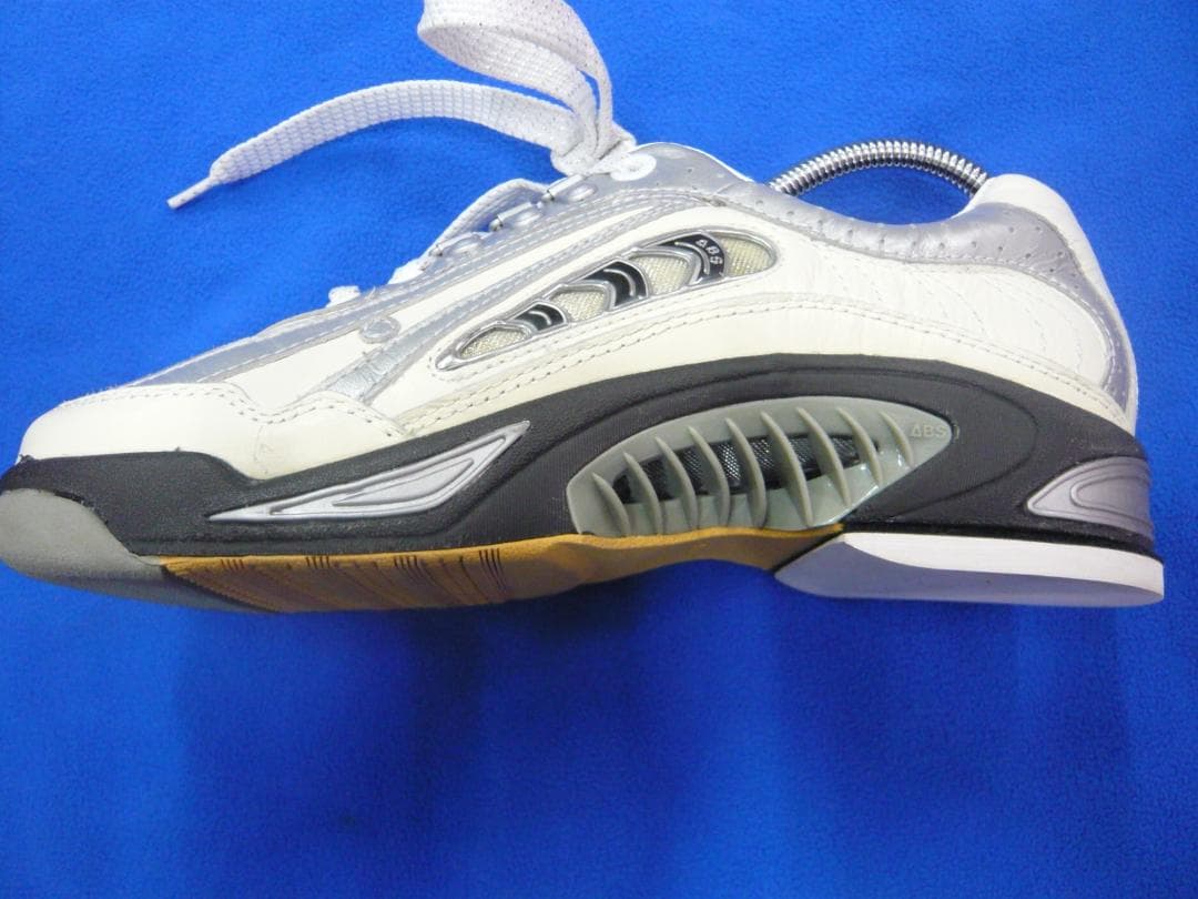 ABS ボウリングシューズ NV-4 ホワイト/シルバー 25.5cm 美品！