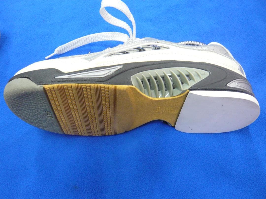 ABS ボウリングシューズ NV-4 ホワイト/シルバー 25.5cm 美品！