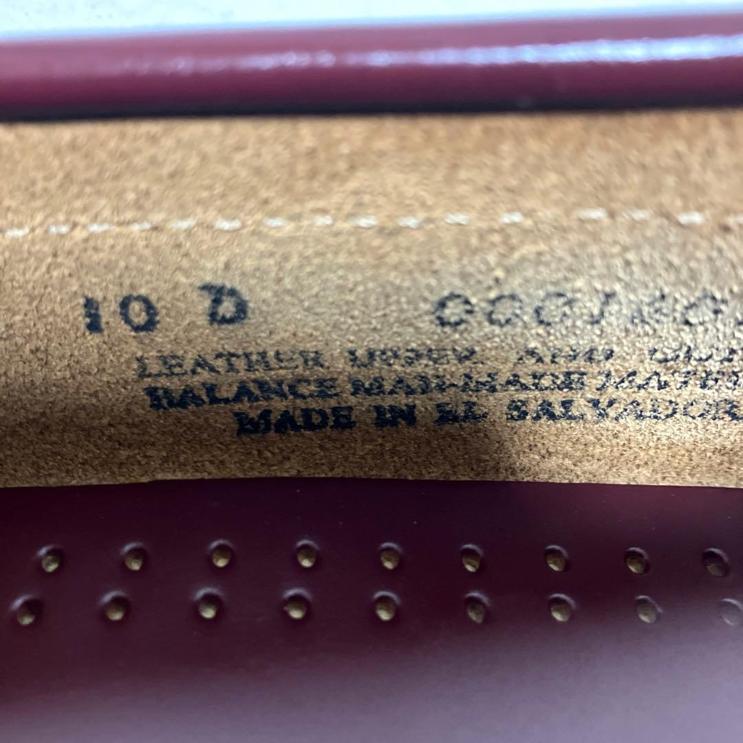 美品 G.H.BASSバス ローファー 10D 革靴 バーガンディー