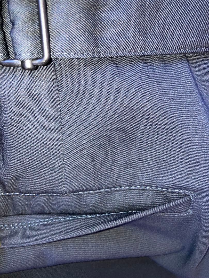 パンツ LEMAIRE ONE PLEAT PANTS squid ink 48