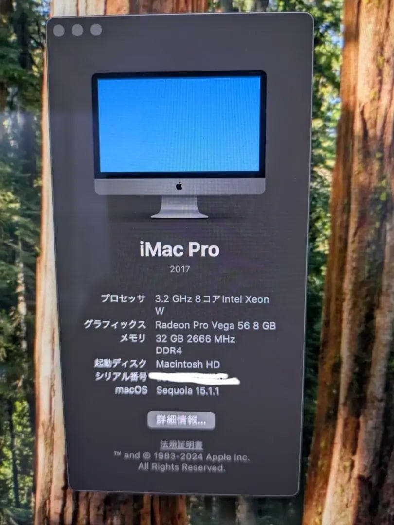 「もこみち様限定」　　iMac Pro