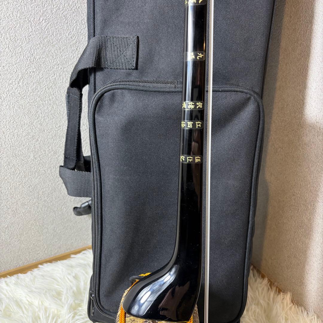 【極美品】沖縄三線 蛇皮 本革 民謡楽器 民謡 和楽器 三線 付属品多数