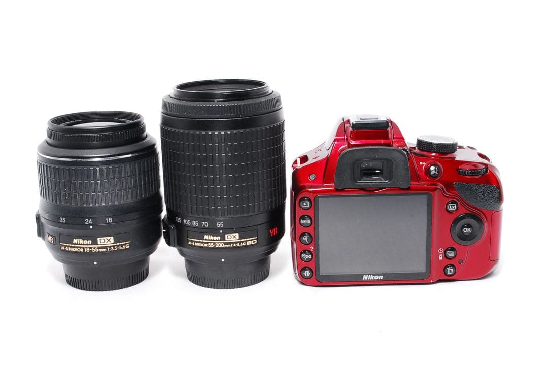 すぐ使える◆Nikon D3200◆一眼レフカメラ◆手ぶれ補正＆望遠◆人気カラー