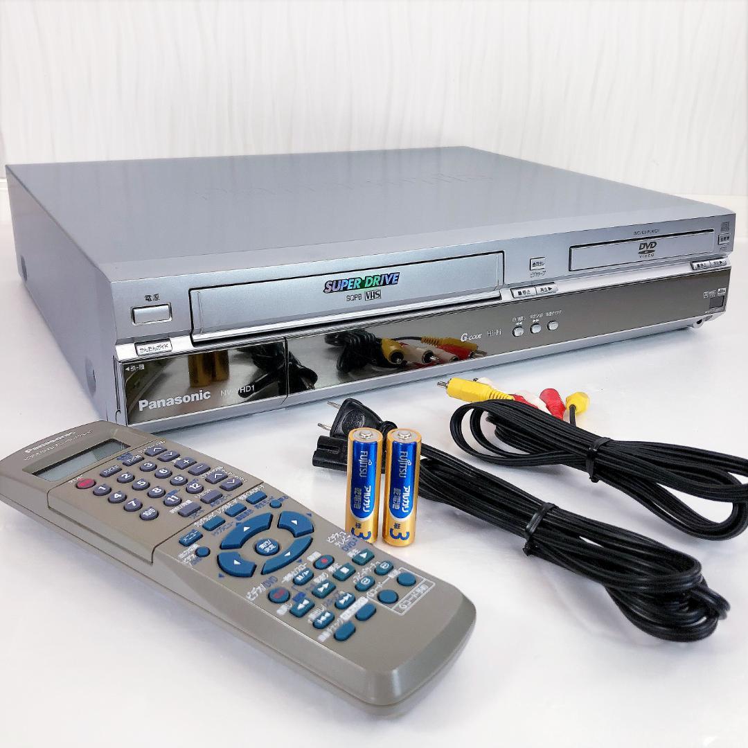 【完動美品】パナソニック VHS DVD 一体型 ビデオデッキ NV-VHD1