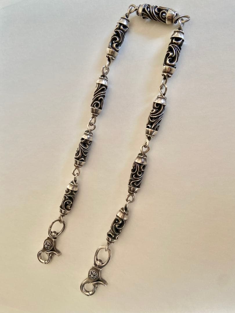 CHROME HEARTSクロムハーツ 2クリップローラー9連ウォレットチェーン