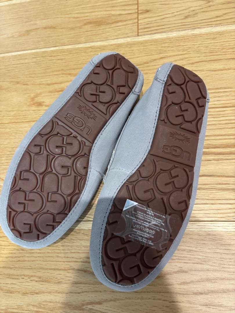 アグ アンスレー UGG モカシン ライトグレー　24cm