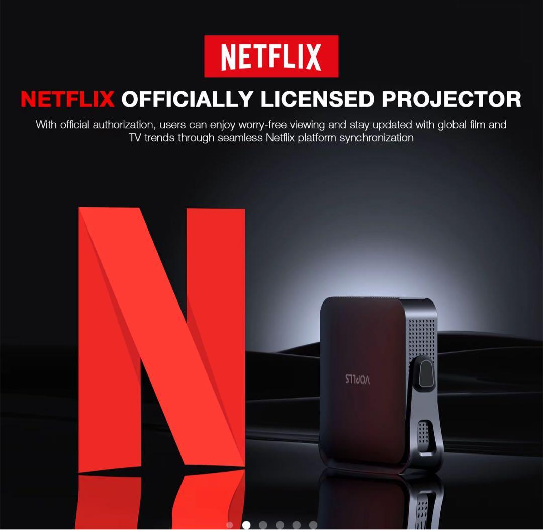 今夜限定VOPLLS プロジェクター 4K Netflix公式ライセンス