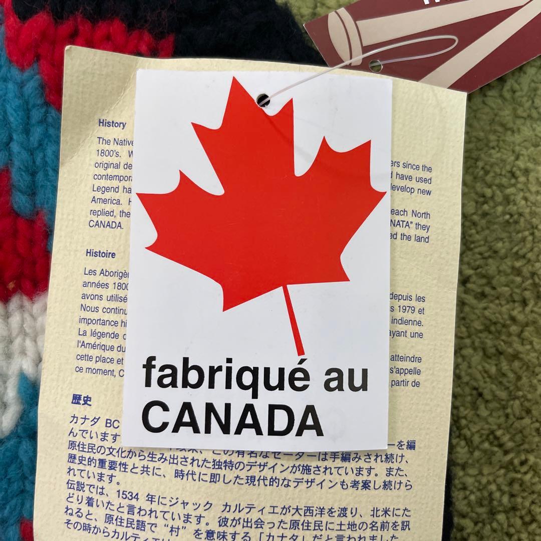 新品未使用！タグ付！Kanata カナタカウチンニットベスト ウール製