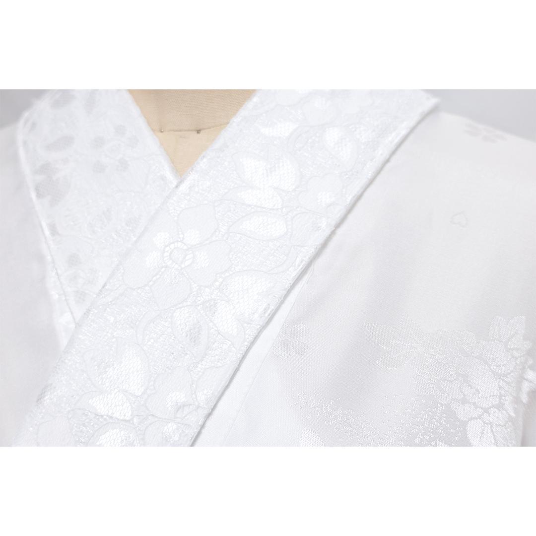 振袖用 ■ 長襦袢 ■ レース半衿 手縫い付け済み 白