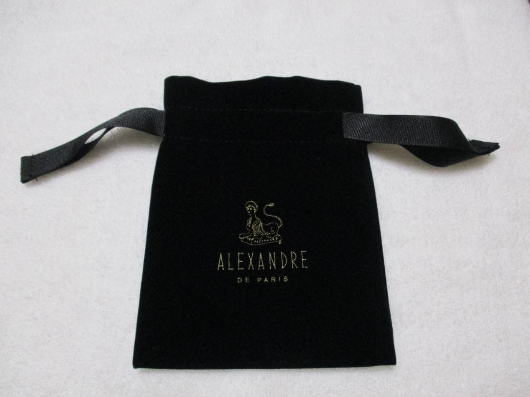 お値下げ不可　未使用自宅保管　アレクサンドルドゥパリ　リボンバレッタ　ブラウン