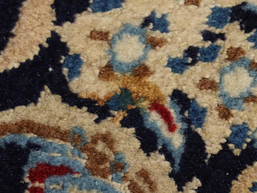 専用Y2301 ペルシャ絨毯 イラン ナイン ウール 手織 大判205×130㎝