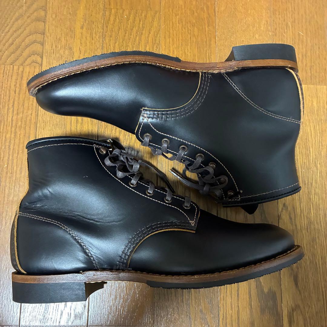 美品 REDWING ベックマン フラットボックス 9060 茶芯 9.5 箱付
