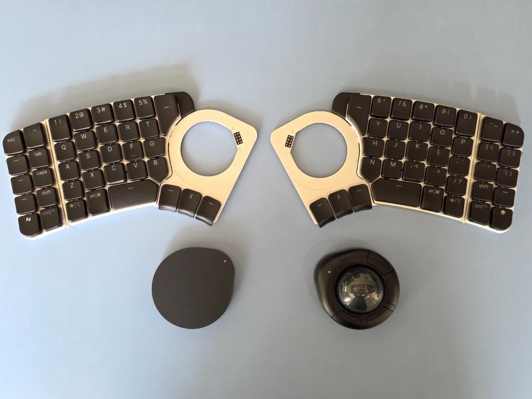 Naya Create 無線 分割 キーボード、本体・Track・Touch