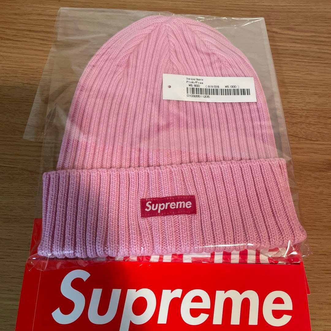 Supreme 25SS Overdyed Beanie Pink 新品未使用