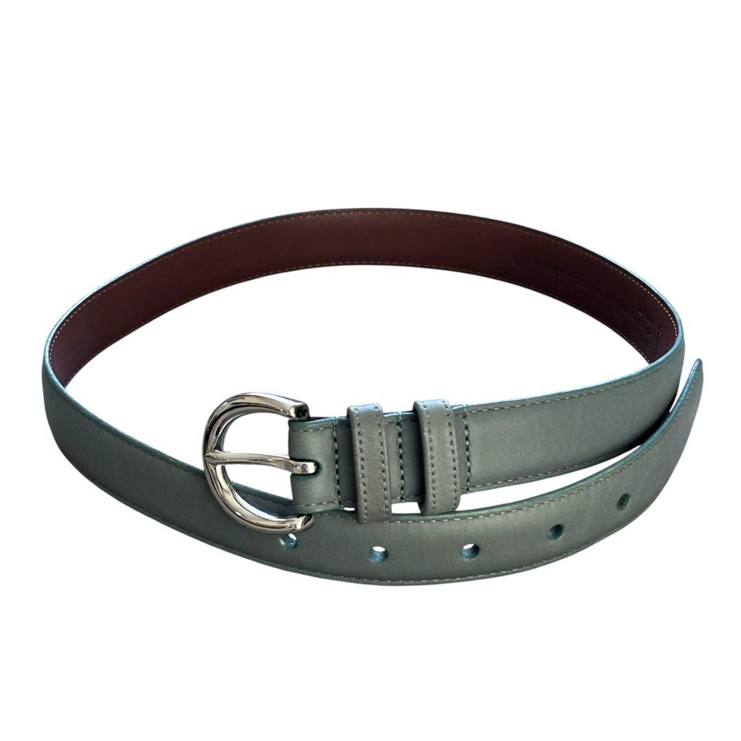 【希少】オールドコーチ グラブタンレザー ベルト グリーン USA製 8504