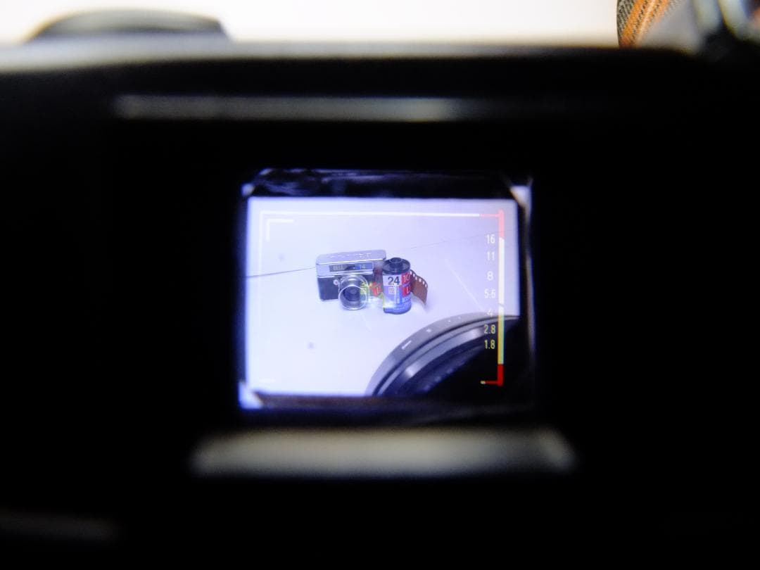 【実写確認整備品】コニカC35FDB.K／ヘキサノン38mmf1.8コニフード付