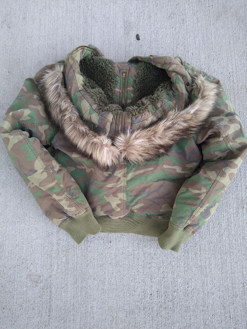 モ*ン様 DENIM & SUPPLY カモフラージュ ミリタリーダウンジャケッ