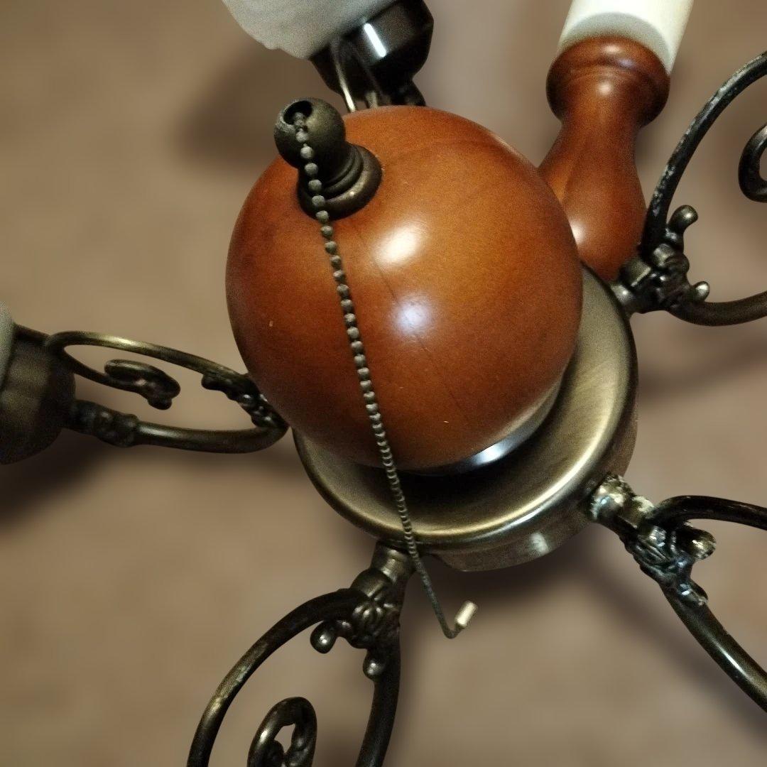 KISHIMA フリルランプ 5灯 シャンデリアGEM-859C キシマ