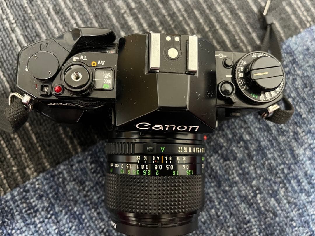 Canon キャノン A-1 フィルムカメラ　ブラック レンズ付