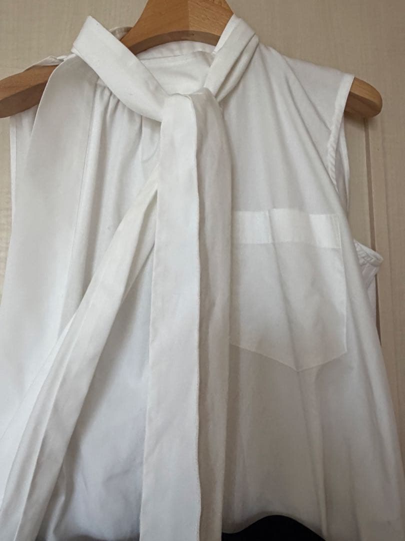 sacai 2024ss コレクションノースリーブシャツワンピース