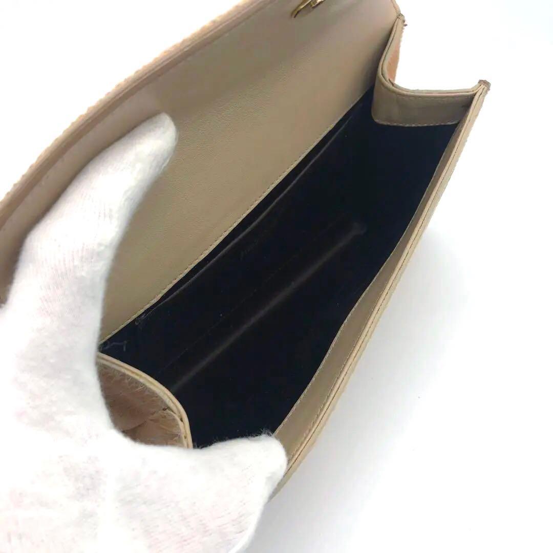 超希少·極美品✨イヴサンローラン リヴゴーシュ ハラコ　クラッチバッグ