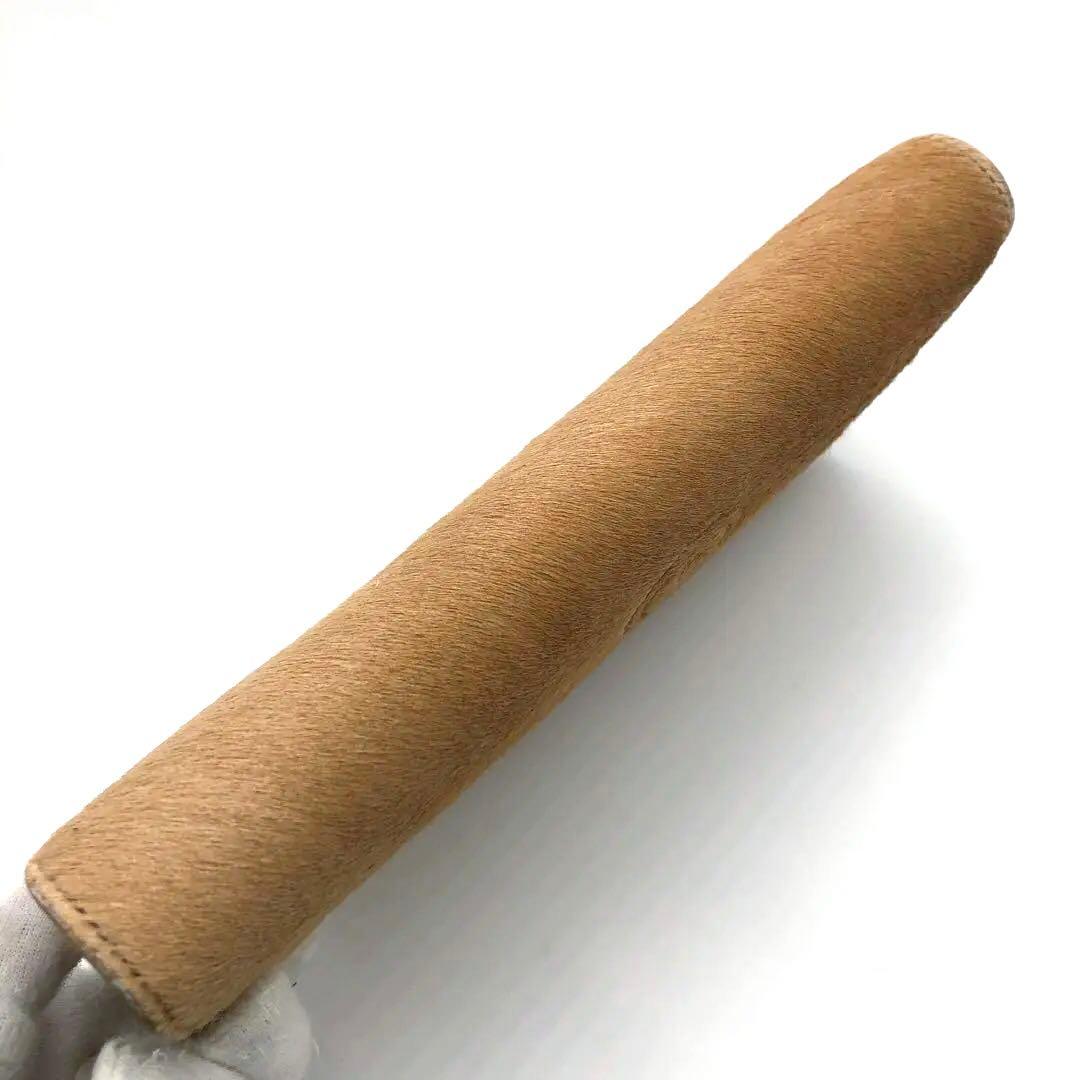 超希少·極美品✨イヴサンローラン リヴゴーシュ ハラコ　クラッチバッグ