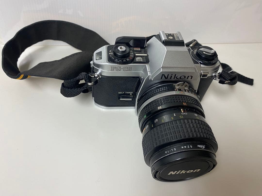 【値下】【ジャンク品】Nikon FG-20 一眼レフカメラ＋レンズ