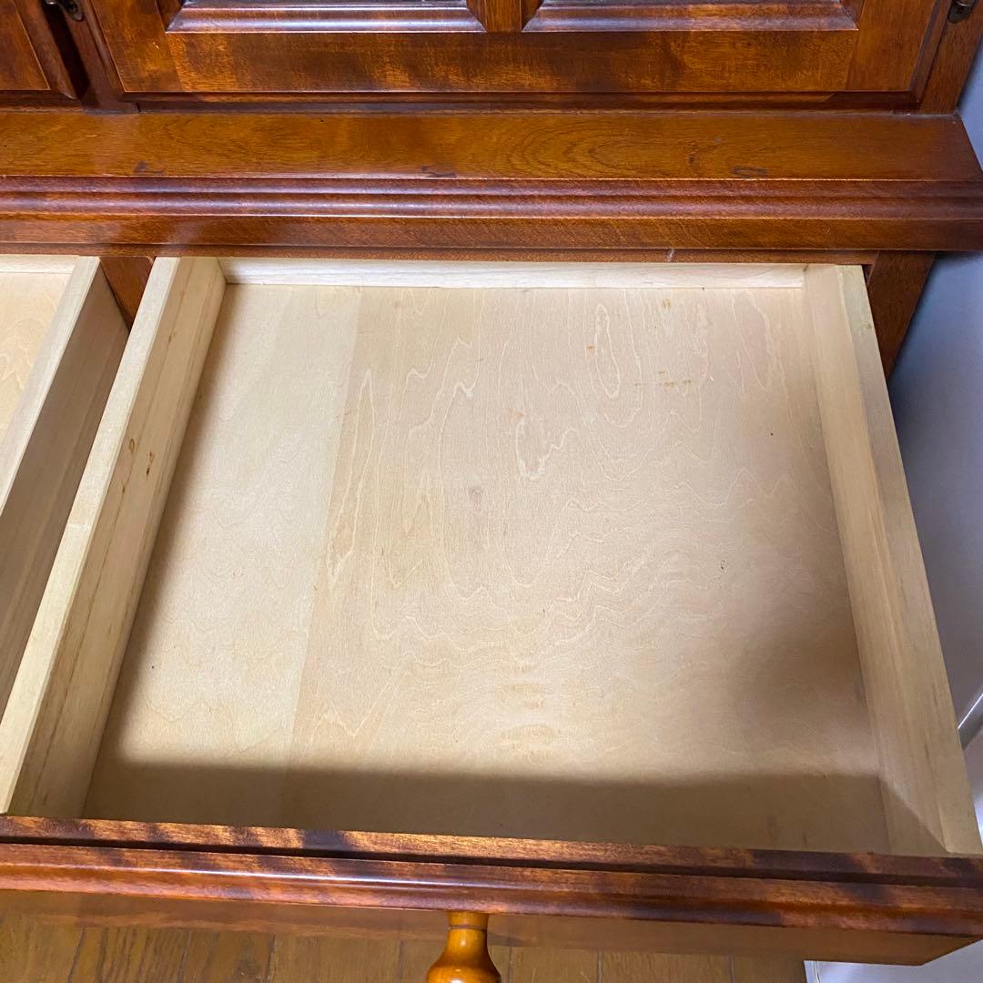 【送料込】食器棚 昭和レトロ アンティーク 木製 収納棚