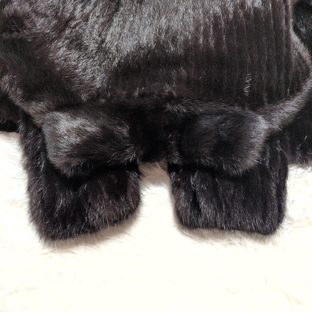 【極美品】ミンク　バルーン袖　ブラック　ファー　コート