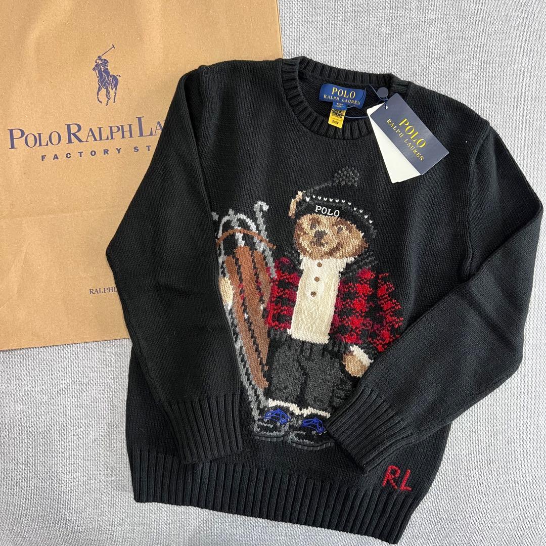 ポロベア　ニット　スキー　ラルフローレン　S - 140ポロ　熊