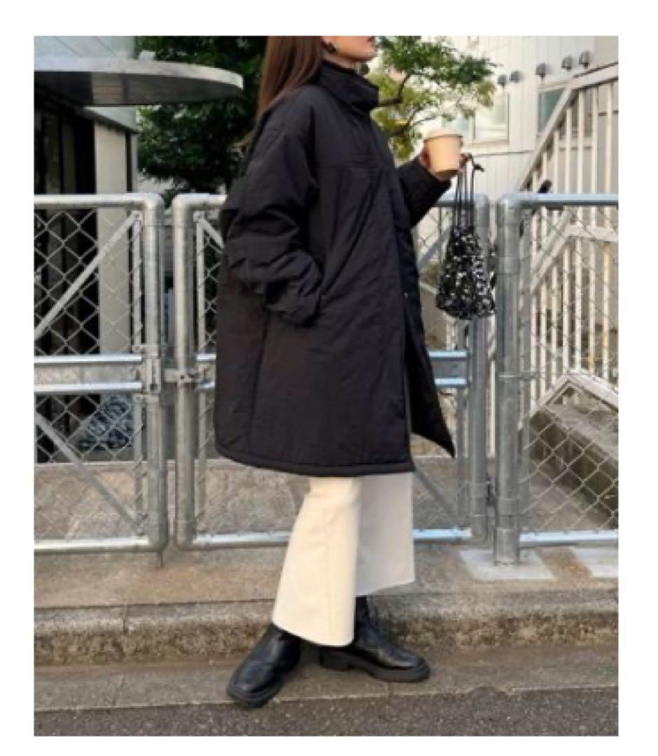 Fredy emue パディングオーバーモッズコート ブラック