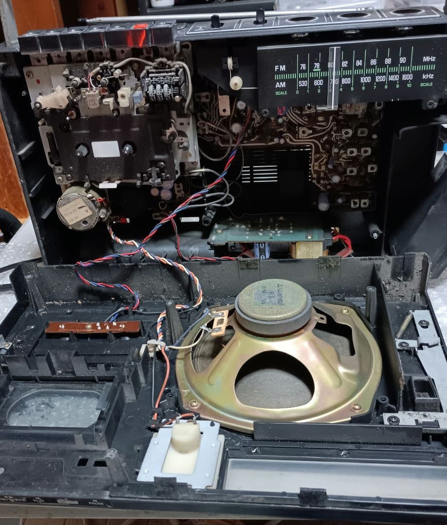 ラジカセ　ナショナルRQ-556　【整備、動作品】