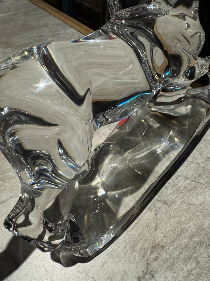 Baccarat クリスタル馬の彫刻