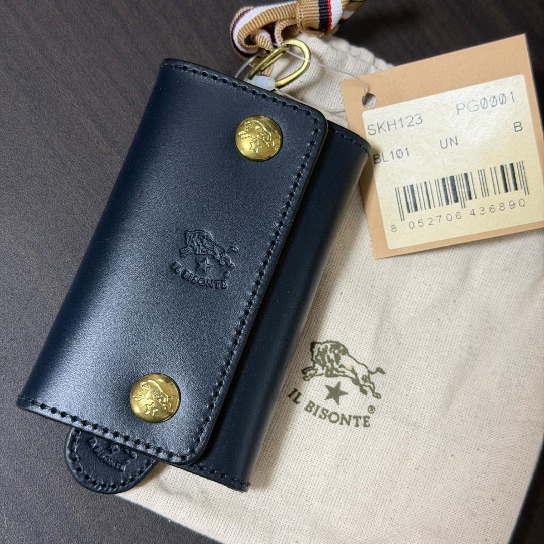 【新品未使用】イルビゾンテ キーケース ネイビー