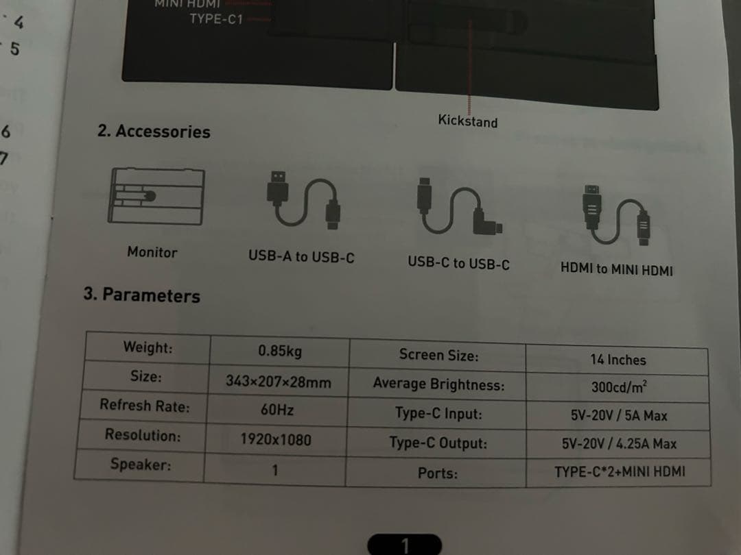 デュアルモニター 14インチ モバイルモニター 持ち運 IPSパネル