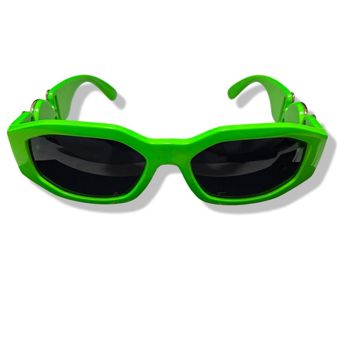 未使用　付属品完備　VERSACE サングラス　メデューサ　ライトグリーン　緑