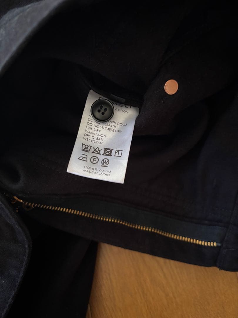 COMOLI モールスキン ペインターパンツ BLACK 3 コモリ 美品