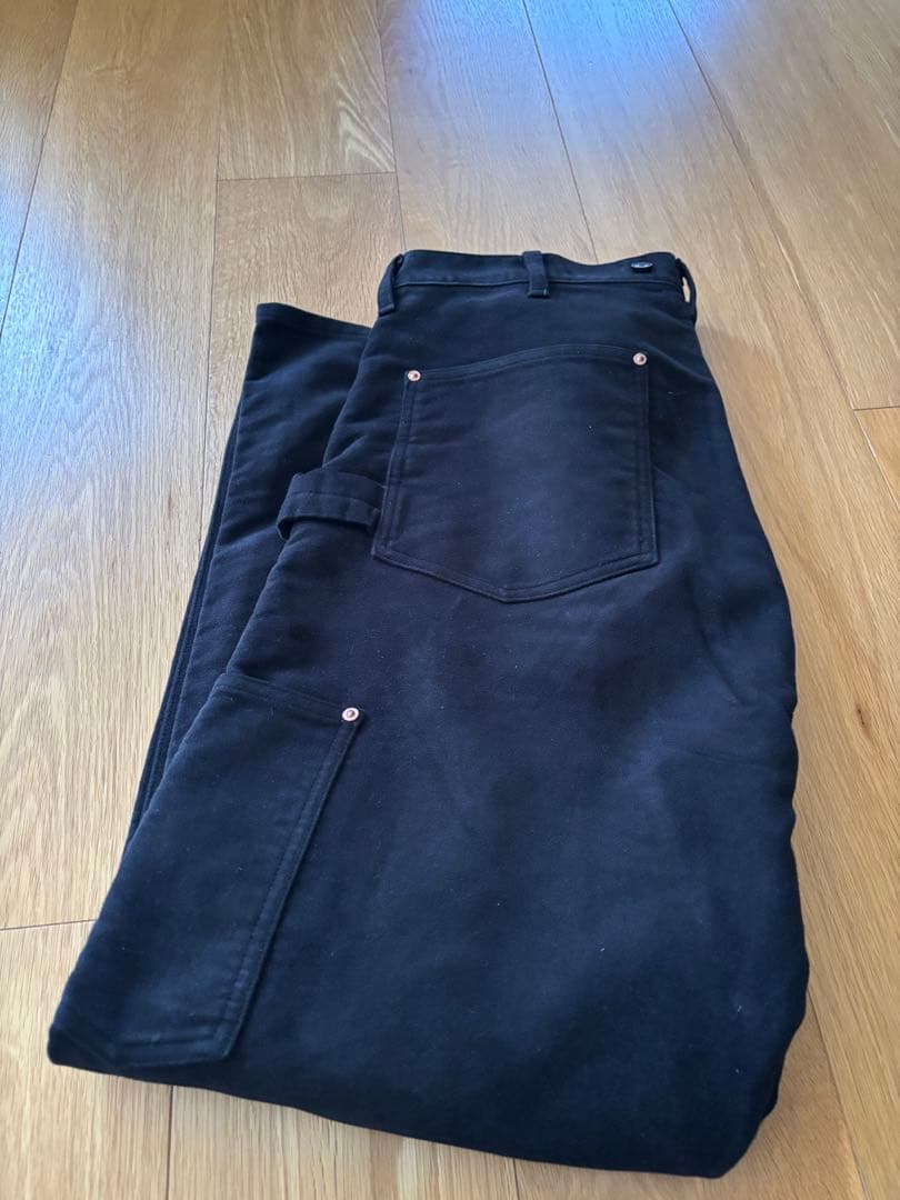 COMOLI モールスキン ペインターパンツ BLACK 3 コモリ 美品