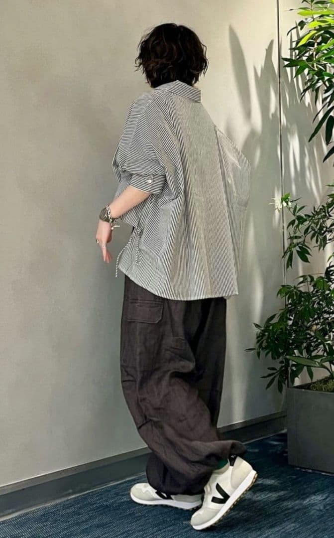 とも journalstandard luxe リネンヘリンカーゴパンツ