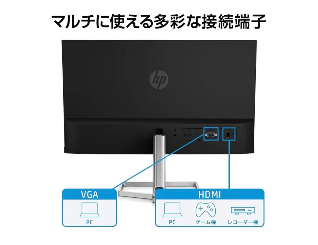 HP モニター M22f 21.5インチ フルHD 薄型 非光沢 IPSパネル
